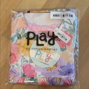 Little Sleepies Watercolor Meadow Skater dress with bodysuit size 12-18 months